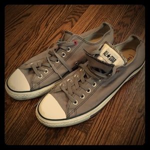 Converse RED custom low top Chuck Taylors